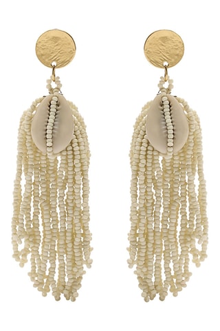 Boucles d'oreilles - Beige