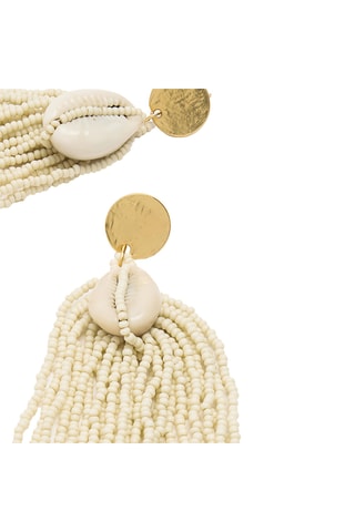 Boucles d'oreilles - Beige