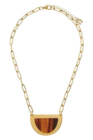 Collier - Doré et marron