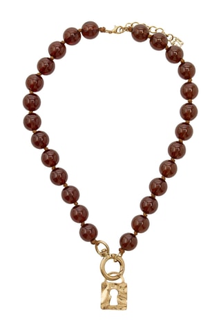 Collier - Doré et marron