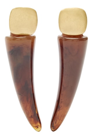 Boucles d'oreilles - Marron