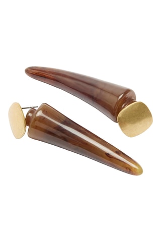Boucles d'oreilles - Marron