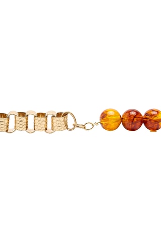 Collier - Doré et marron
