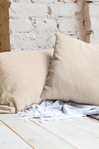 2 taies d'oreiller La Sultane - Beige