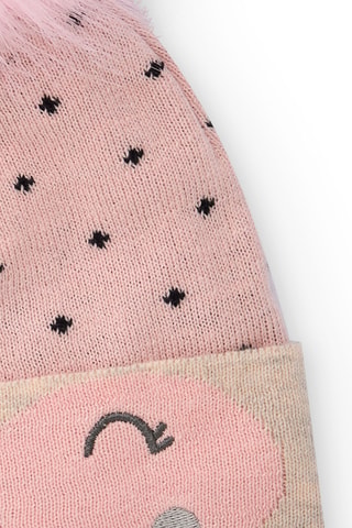 Muts met Pompon - Roze