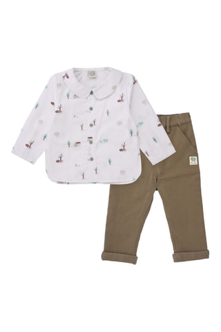 Overhemd en Broek - Beige