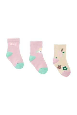 3 Paar Sokken - Roze
