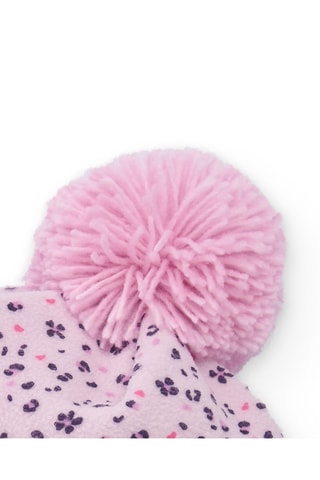 Muts met Pompon - Roze