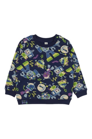 Sweater - Blauw, groen en paars
