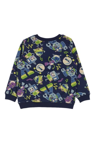 Sweater - Blauw, groen en paars