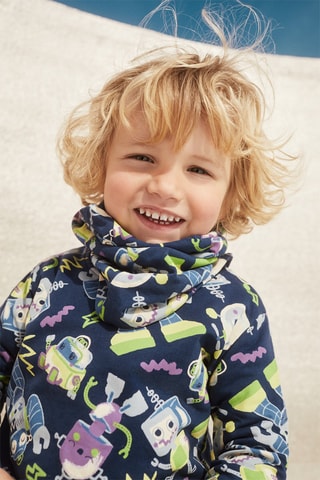 Sweater - Blauw, groen en paars