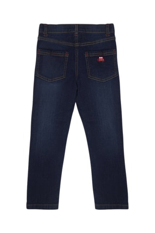Jeans - Wit, blauw en geel
