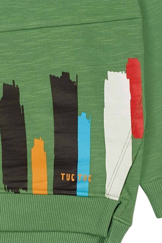 Sweater - Wit, zwart en groen