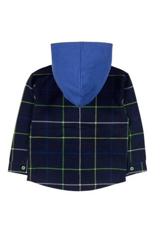 Jasje met capuchon - Blauw en groen
