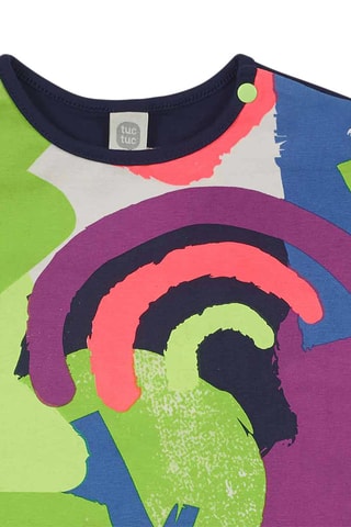 T-shirt en Legging - Blauw en paars