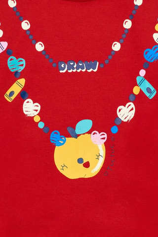T-shirt - Wit, rood en blauw