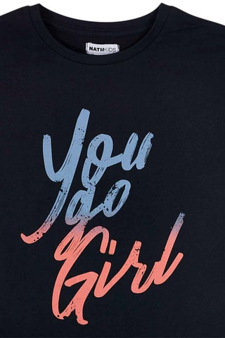 T-shirt - Blauw, roze en grijs