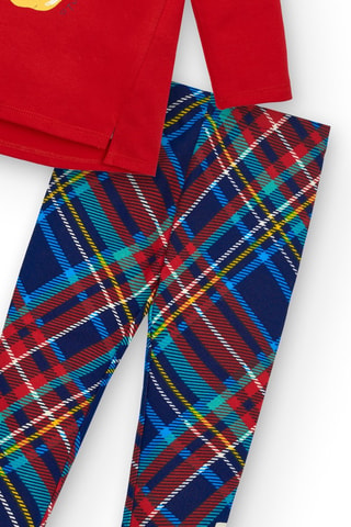 T-shirt en Broek - Rood, blauw en geel