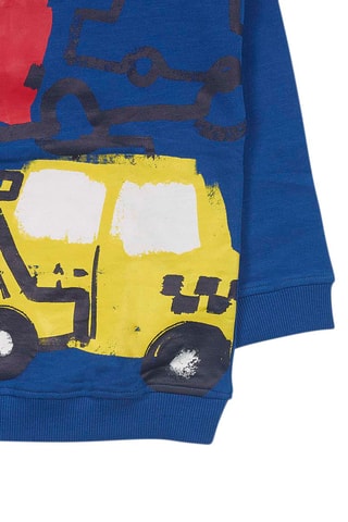 Sweater - Zwart, rood en blauw