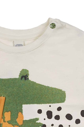 T-shirt - Blauw, groen en roze