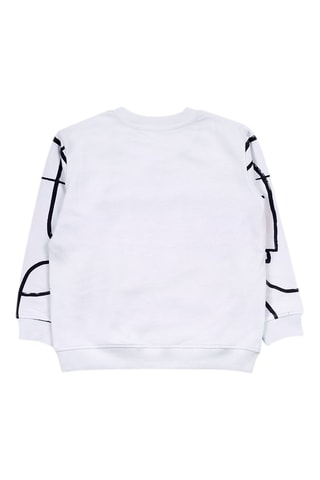 Sweater - Wit, blauw en geel