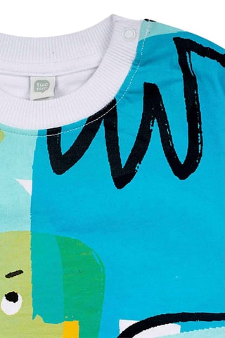 Sweater - Wit, blauw en geel
