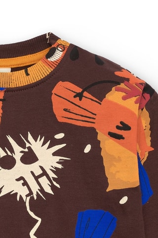 Sweater - Blauw, geel en grijs