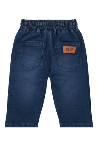 Jeans - Blauw, bruin en oranje