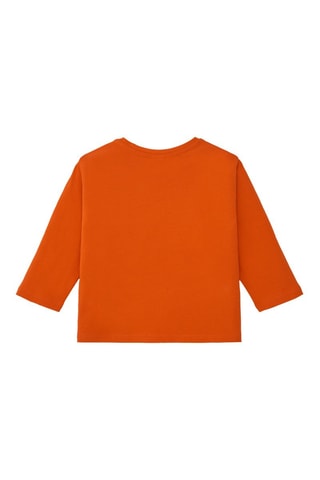 T-shirt - Zwart, oranje en roze