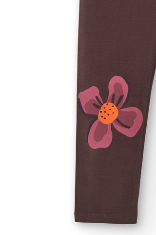 Legging - Zwart, oranje en grijs