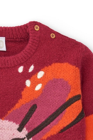 Trui - Rood, oranje en roze