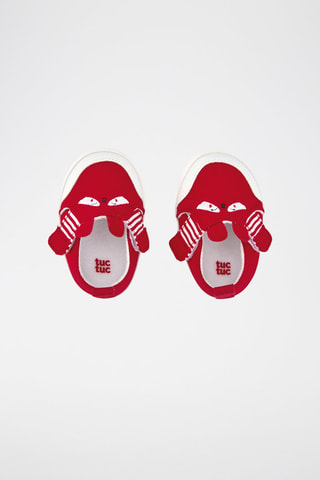 Sneakers - Wit, zwart en rood