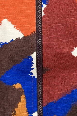 Sweater met Capuchon - Bruin en oranje