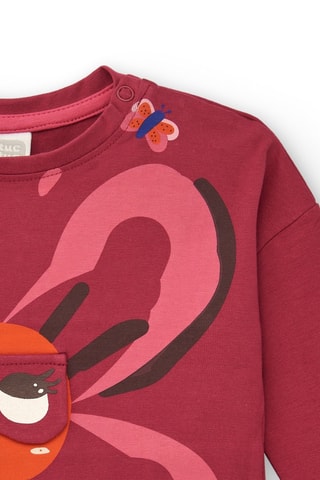 T-shirt - Wit, rood en blauw