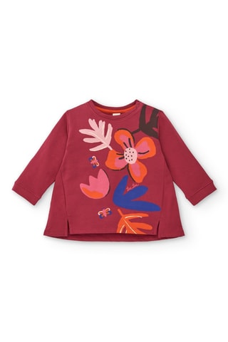 Jurk - Rood, oranje en roze