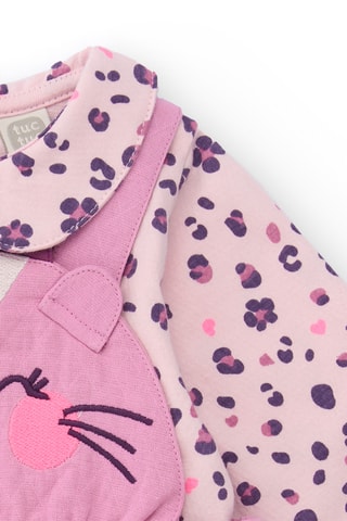 Jurk Trompe-l’oeil - Roze