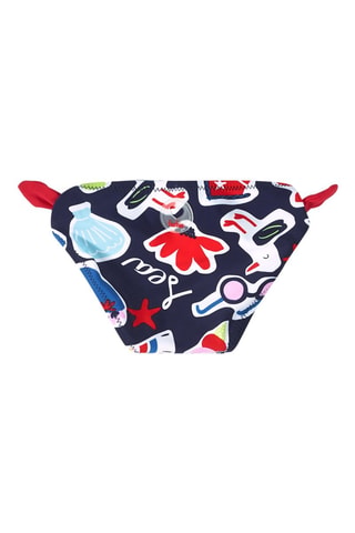 Bikinibroekje Beach Day - Rood en blauw