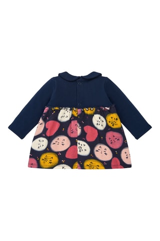 Jurk - Blauw en roze