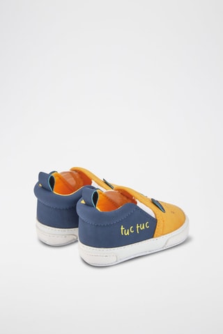 Slip-ons - Wit, blauw en geel