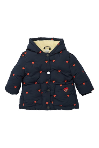 Gewatteerde Jas met Capuchon - Blauw