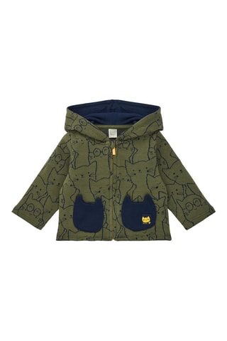 Sweater met Capuchon - Blauw, groen en geel