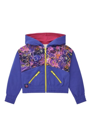 Sweater met Capuchon - Blauw, geel en roze