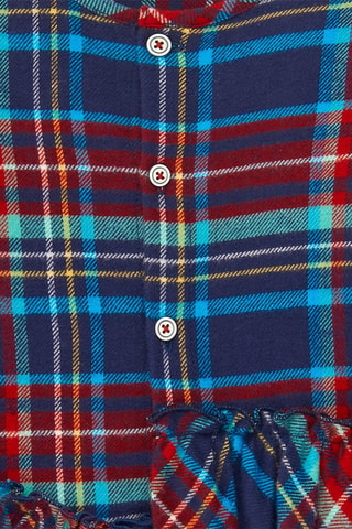 Jurk - Rood en blauw