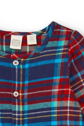 Jurk - Rood en blauw