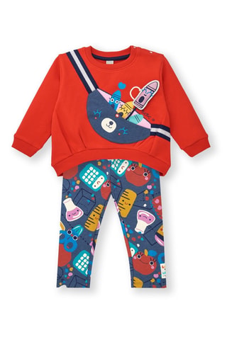 Sweater en Broek - Rood en blauw