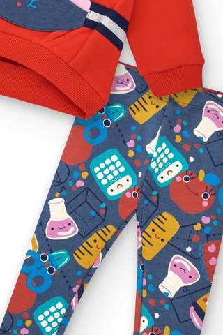 Sweater en Broek - Rood en blauw