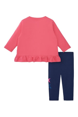 T-shirt en Broek - Blauw en roze
