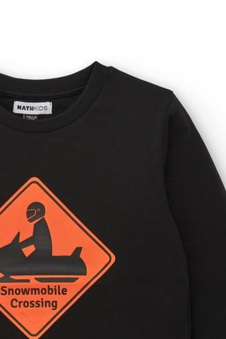 T-shirt - Zwart en oranje
