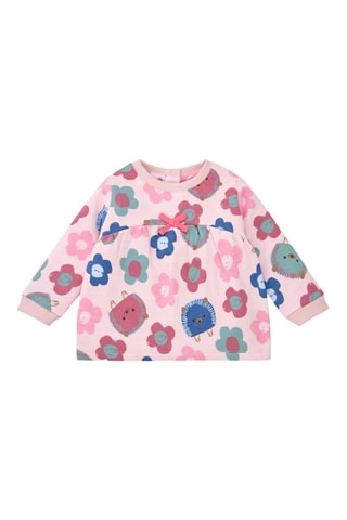 T-shirt en Legging - Blauw, groen en roze