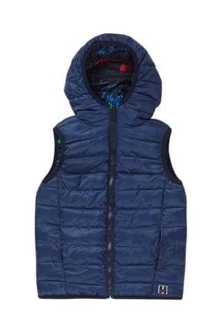 Dubbelzijdige Bodywarmer - Rood, blauw en groen
